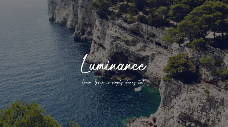 Luminance Font