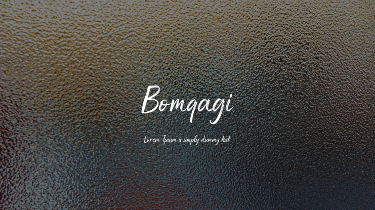 Bomqagi Font