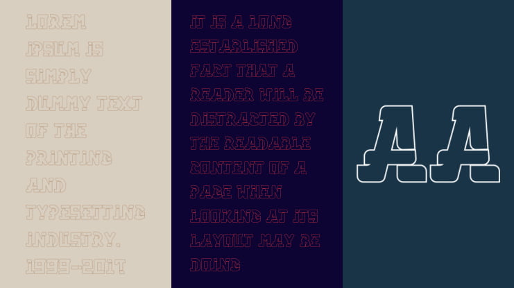 Astro Volta Outline Font Family