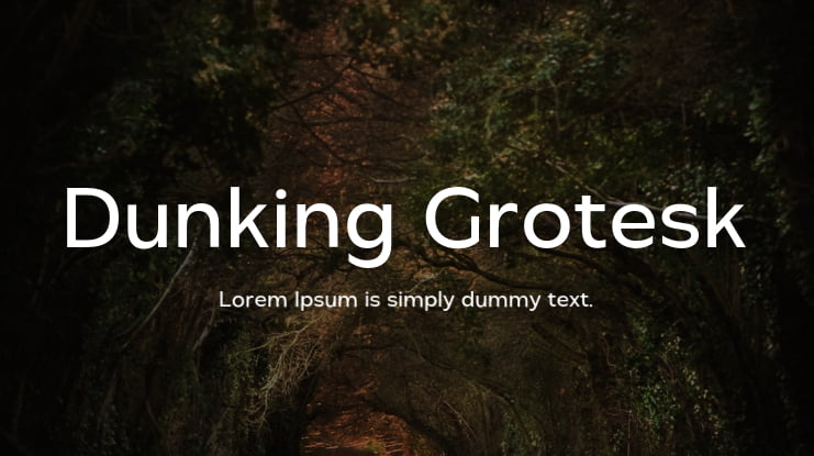 Dunking Grotesk Font Family