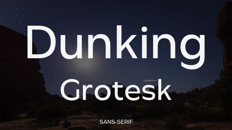 Dunking Grotesk Font Family