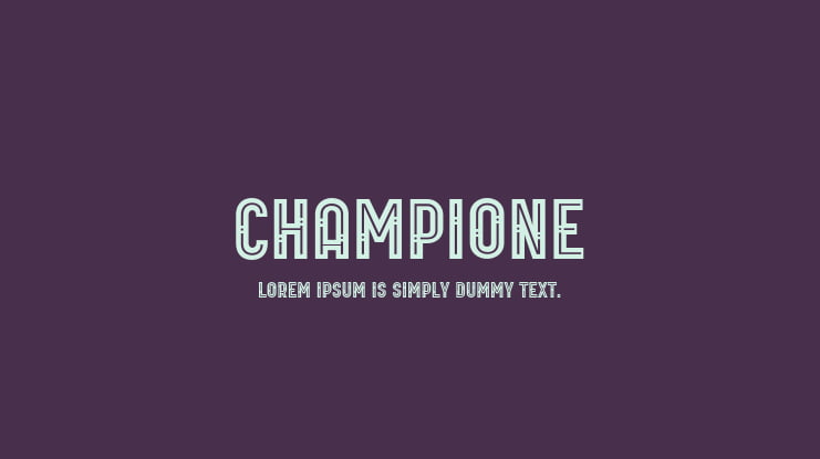 CHAMPIONE Font