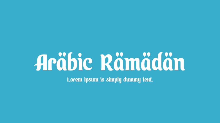 Arabic Ramadan Font