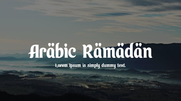 Arabic Ramadan Font