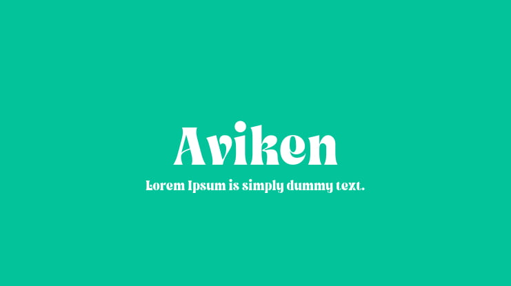 Aviken Font