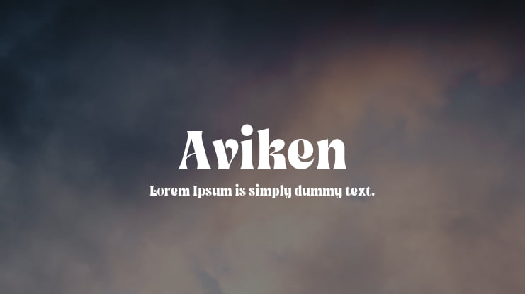 Aviken Font