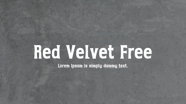 Red Velvet Free Font