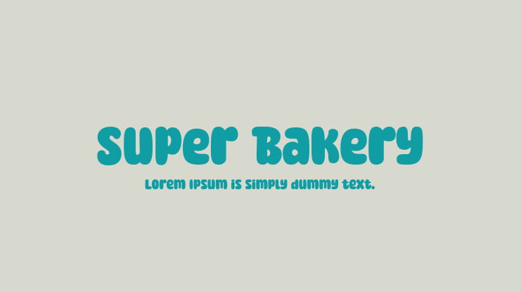 Super Bakery Font