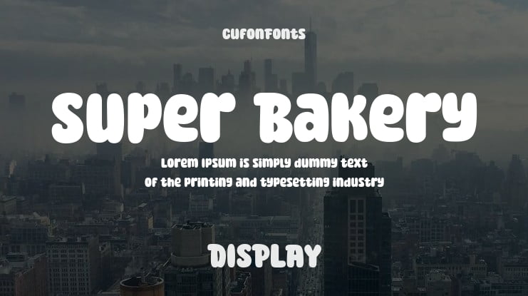 Super Bakery Font