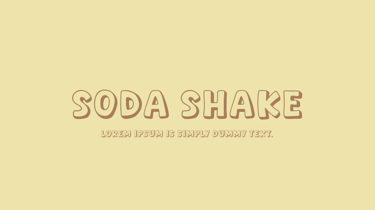 Soda Shake Font