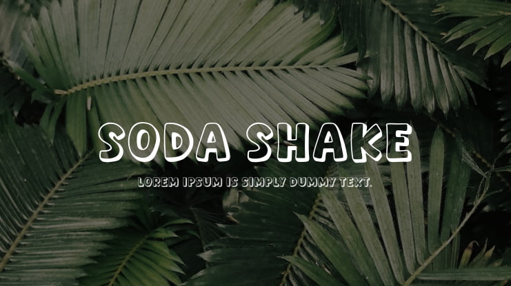 Soda Shake Font