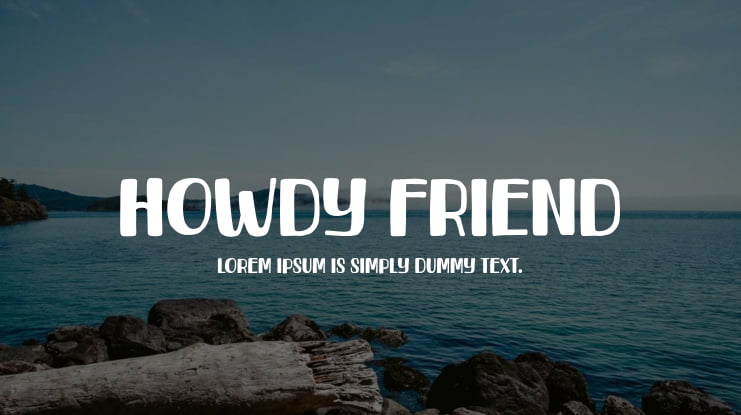 Howdy Friend Font