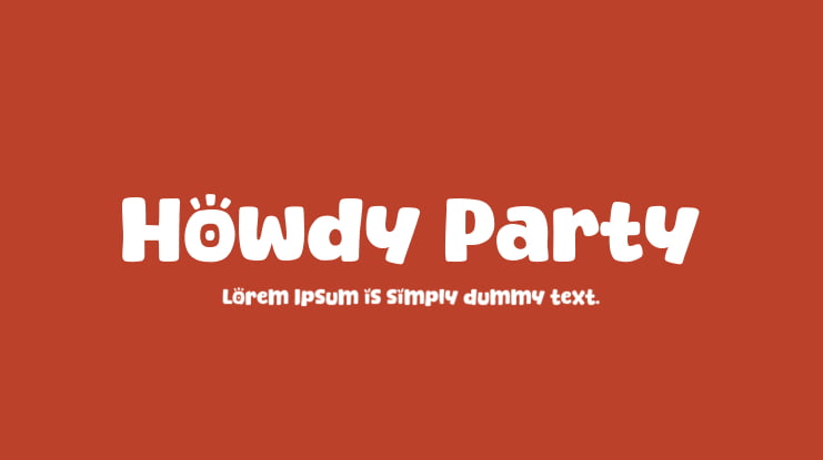 Howdy Party Font