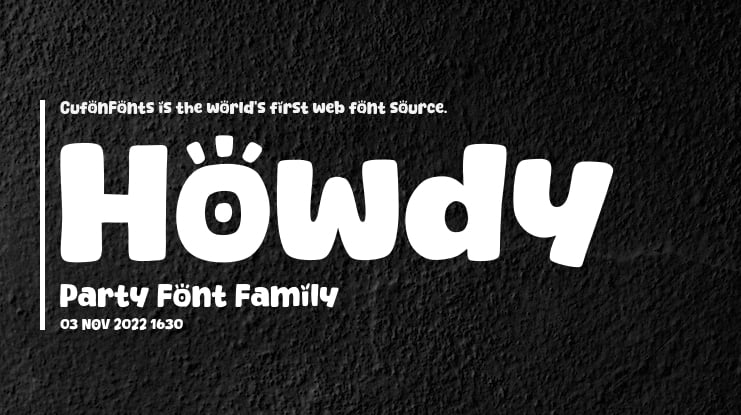 Howdy Party Font