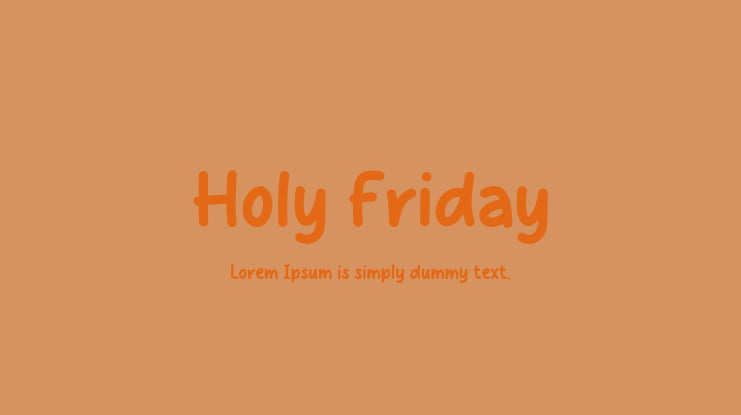 Holy Friday Font