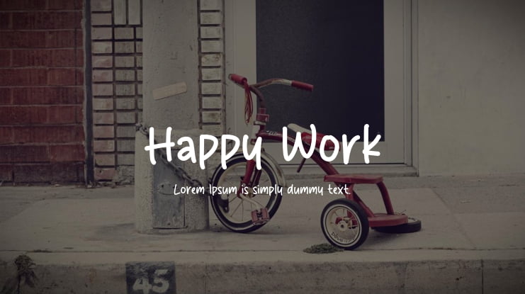 Happy Work Font