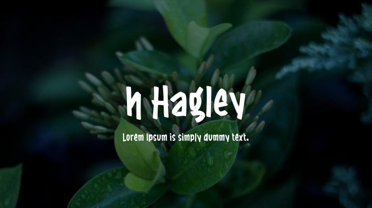 h Hagley Font