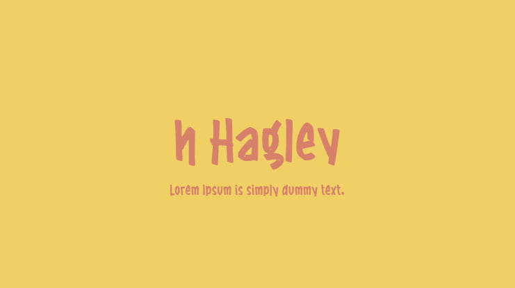 h Hagley Font