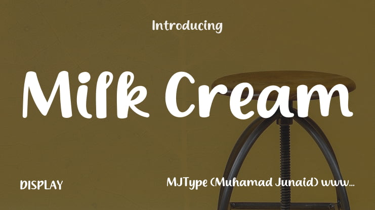 Milk Cream Font