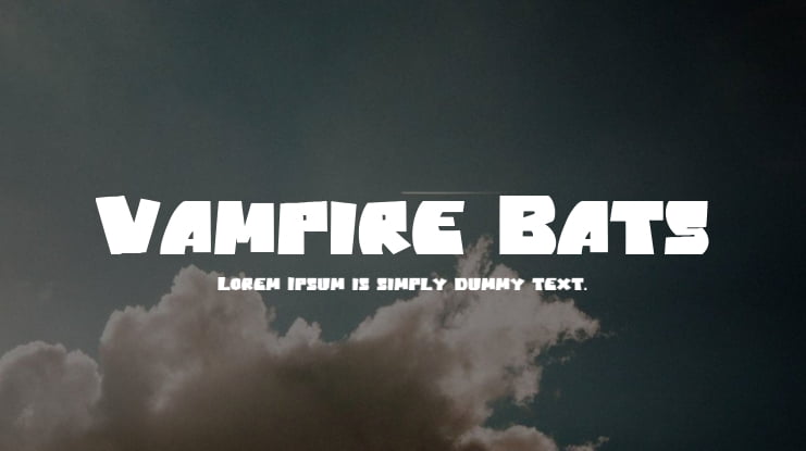 Vampire Bats Font