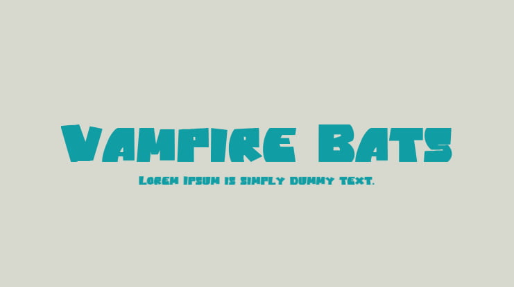 Vampire Bats Font