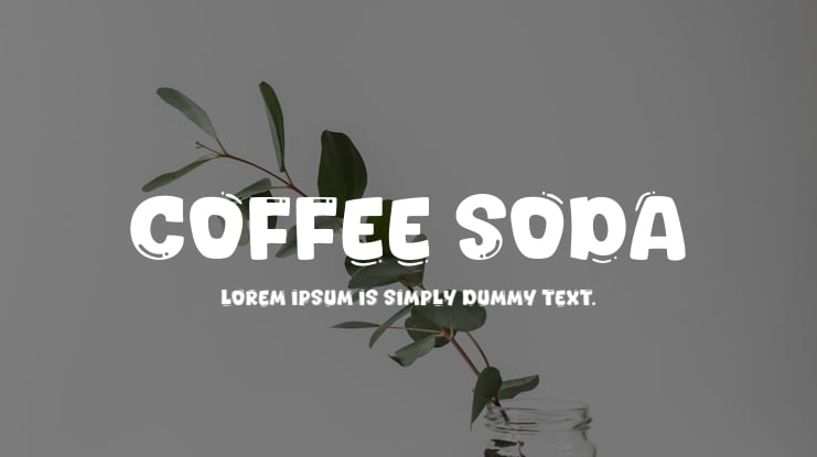 Coffee Soda Font