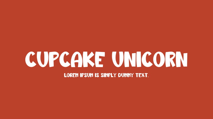 Cupcake Unicorn Font Family