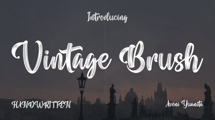 Vintage Brush Font