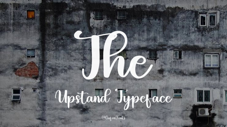 The Upstand Font