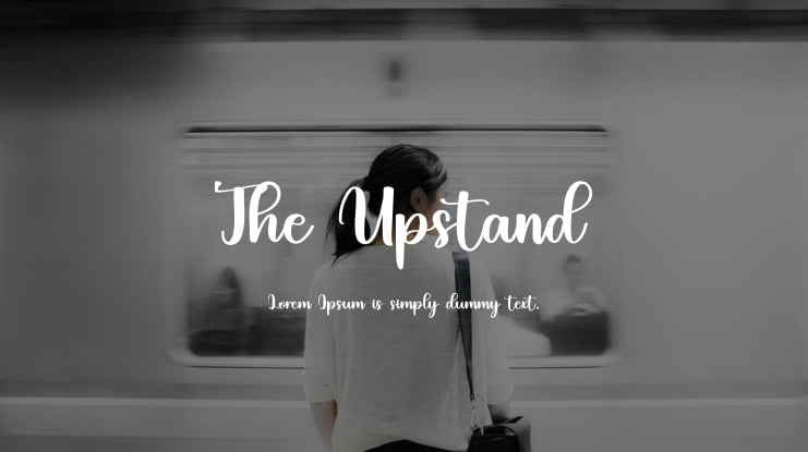 The Upstand Font