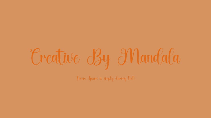 Creative By Mandala Font