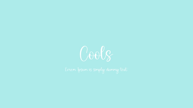 Cools Font