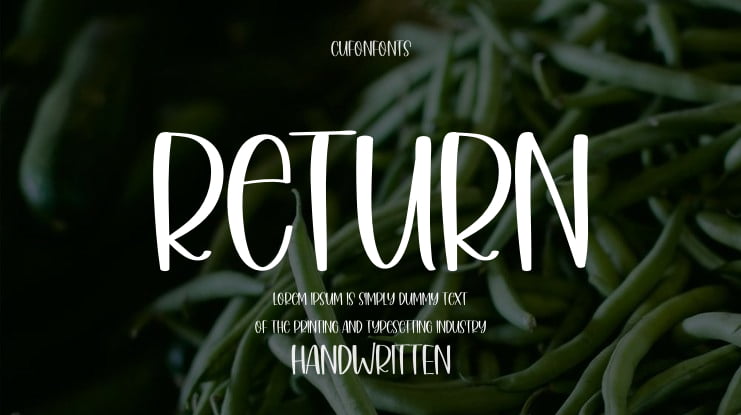 Return Font