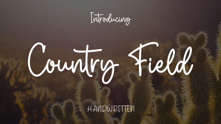 Country Field Font