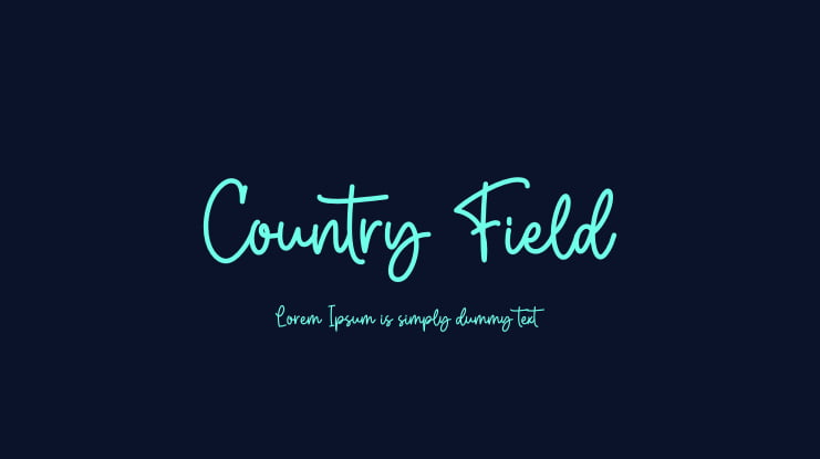 Country Field Font