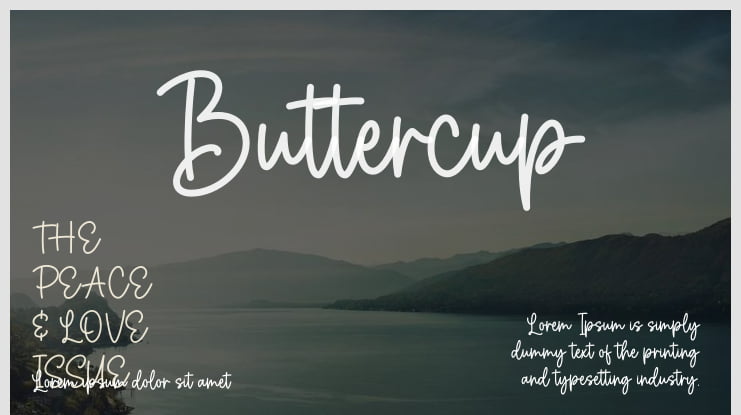 Buttercup Font