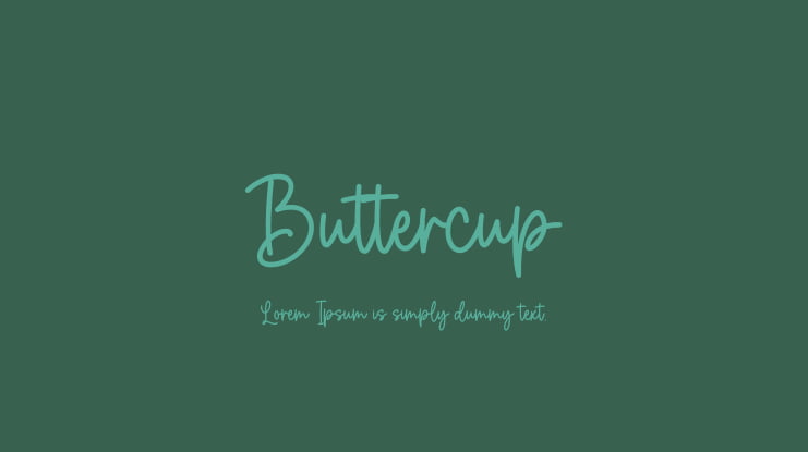 Buttercup Font