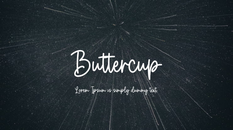 Buttercup Font