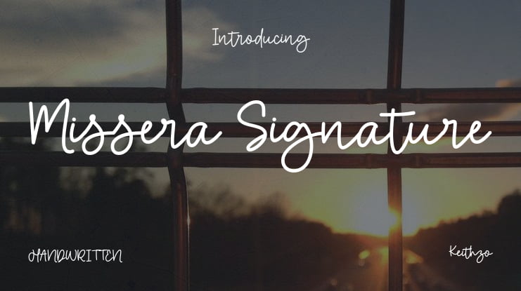 Missera Signature Font