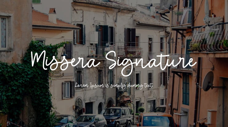 Missera Signature Font