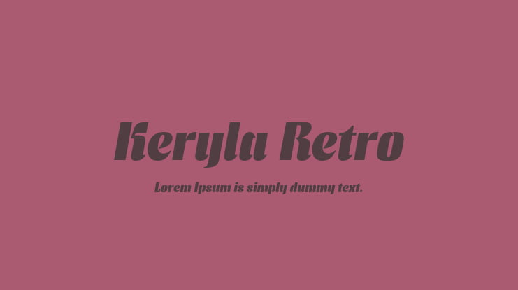 Keryla Retro Font