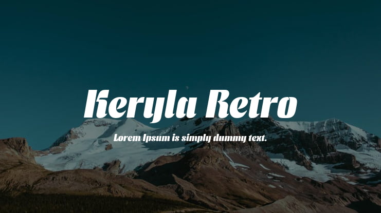 Keryla Retro Font