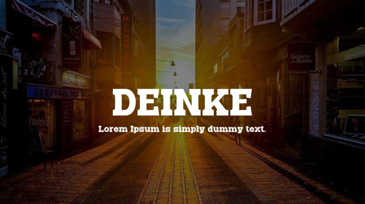 DEINKE Font