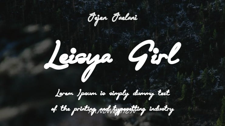 Leisya Girl Font