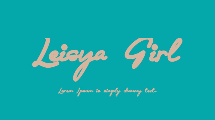 Leisya Girl Font