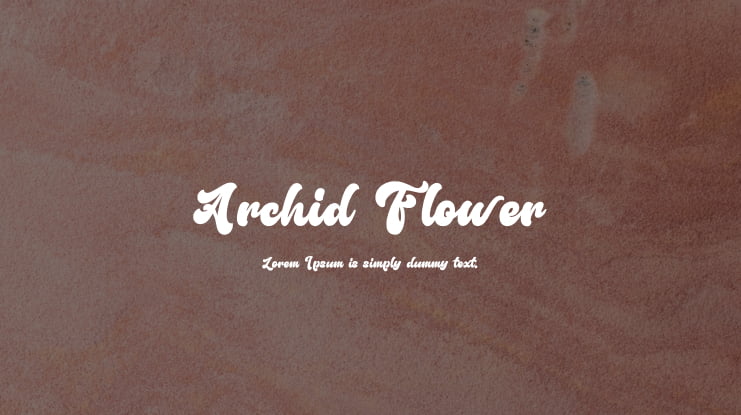 Archid Flower Font