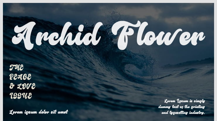 Archid Flower Font