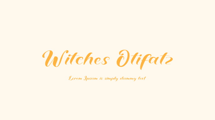 Witches Otifatz Font