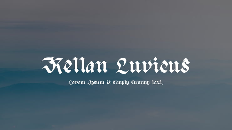 Kellan Luvicus Font