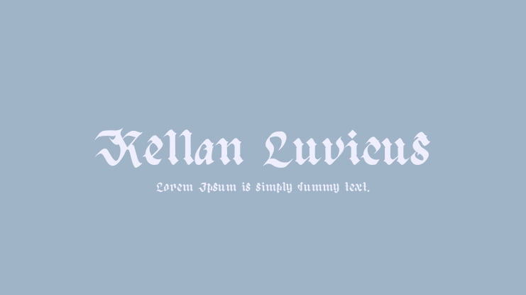 Kellan Luvicus Font